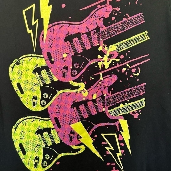 đť…şiconic Guitars Cotton Casual Black t-shirt . Size 3X - Picture 4 of 6